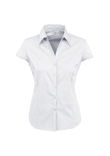 Load image into Gallery viewer, Ladies Metro Cap Sleeve Shirt