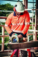 Load image into Gallery viewer, Unisex Hi Vis Segmented L/S Polo - Hoop Taped