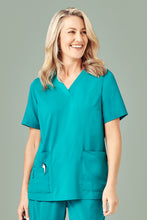 Load image into Gallery viewer, WOMENS EASY FIT V-NECK SCRUB TOP
