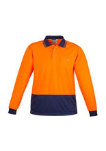 Load image into Gallery viewer, Unisex Hi Vis Basic Spliced Polo - Long Sleeve