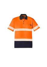 Load image into Gallery viewer, Unisex Hi Vis Segmented S/S Polo - Hoop Taped